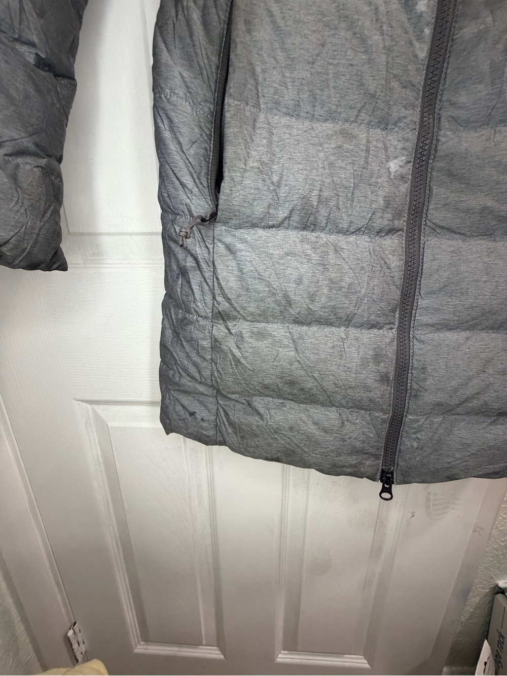 The North Face Women's Gray Quilted Hooded Puffer Coat - Picture 10 of 16